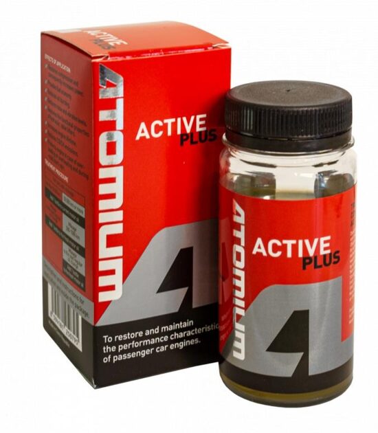 ATOMIUM ACTIVE PLUS (90ml.) Benzīna, LPG, dizeļam dzinējiem ar darba tilpumu virs 1,6 litriem, ar turbokompresoru, lielu nobraukumu. 